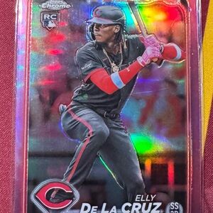 2024 Topps Chrome Elly De La Cruz Rookie Card